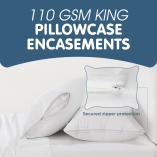 2 PLE-KNG-001-WHT (Teery Pillow Encasement)