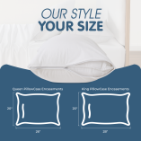 6 PLE-KNG-001-WHT (Teery Pillow Encasement)