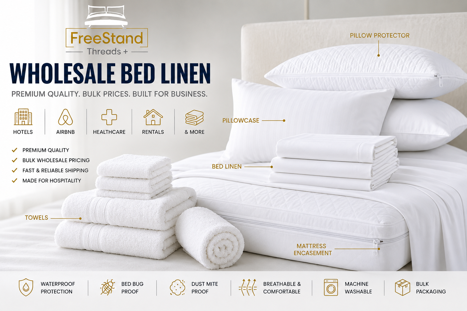 Wholesale Hotel Linens & Commercial Textiles | Threads Plus